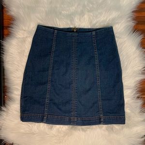 Free People Modern Femme Denim Mini Skirt